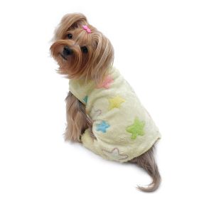 Ultra Plush Colorful Stars Front Sleeveless Pajamas - L