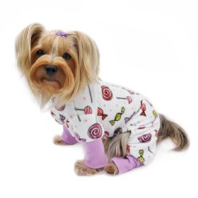 Ultra Soft Plush Minky Sweet Candies Pajamas - L