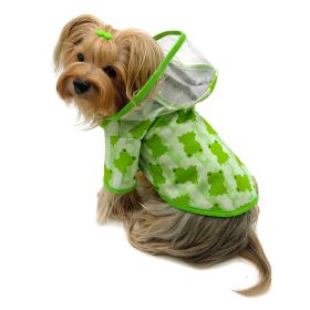 Clear View Froggy Raincoat with Fleece Lining and Detachable Hood - XL