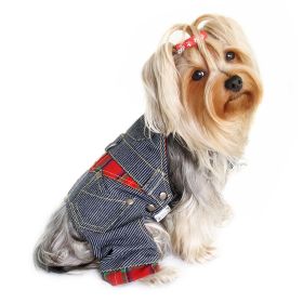 Adorable Stripy Denim Overall - XS