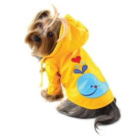 Splashing Whale Raincoat with Cotton Lining - S