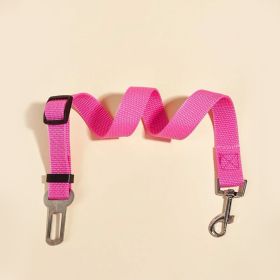 Adjustable Pet Safety Belt Leash; Dog Car Seat Belt For Dogs & Cats Outdoor Travelling