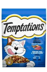 Temptations Adult Dry Cat Food Tempting Tuna & Chicken Flavor, 13.5 Lb Bag