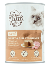 Special Kitty Turkey & Giblets Dinner Pate Wet Cat Food, 22 oz Can