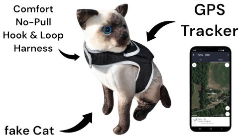 NEW Waterproof Mini GPS Dog Collar Tracker w/ Comfortable Buckle Clip Size:XXL