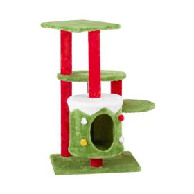 Cat Scratching Posts Tower with Cat Condo