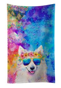 Samoyed Hippie Dawg Kitchen Towel Dish Cloths Guest Hand Towel Decorative Bathroom Towel for Face,Tea, Dishcloth, Kitchen and Bath