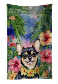 Chihuahua Luau Kitchen Towel Dish Cloths Guest Hand Towel Decorative Bathroom Towel for Face,Tea, Dishcloth, Kitchen and Bath
