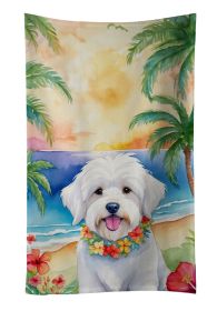 Coton de Tulear Luau Kitchen Towel Dish Cloths Guest Hand Towel Decorative Bathroom Towel for Face,Tea, Dishcloth, Kitchen and Bath