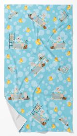Bichon Frise Bath Towel Large Oversized Plush Fitness Body Towel, Ultra Soft Absorbent Quick Drying, 42"L x 24"W