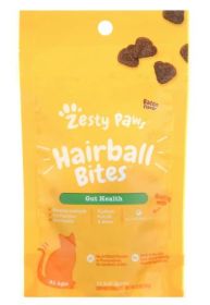 Zesty Paws Hairball Bites for Cats, Supports Hairball Reduction, Bacon 30ct
