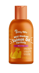 Zesty Paws Wild Alaskan Salmon Oil Formula for Dogs & Cats, Promotes a Healthy Coat & Skin, 8oz
