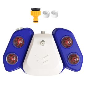 Blue-Yellow Color Options -- 1Pc Dog Water Fountain Multifunctional Automatic Pet Water Dispenser Outdoor Step-on Activated Sprinkler For Drinkin (Color: Blue)