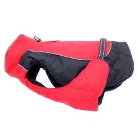 Alpine All-Weather Dog Coat (Color: Red and Black, size: 3X-Large)