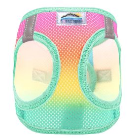 American River Choke Free Dog Harness Ombre Collection (Color: Beach Party, size: X-Large)